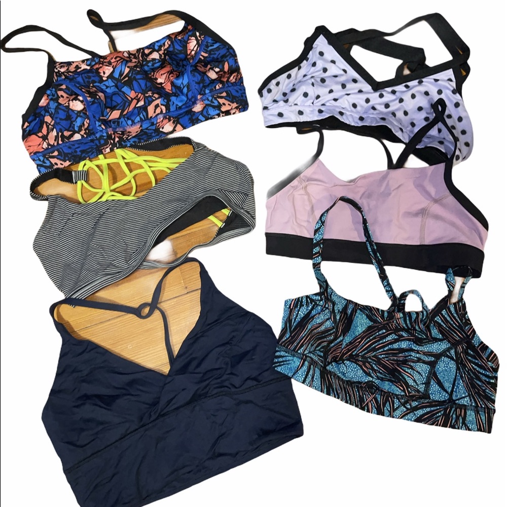 Lot of 6 Lululemon bras